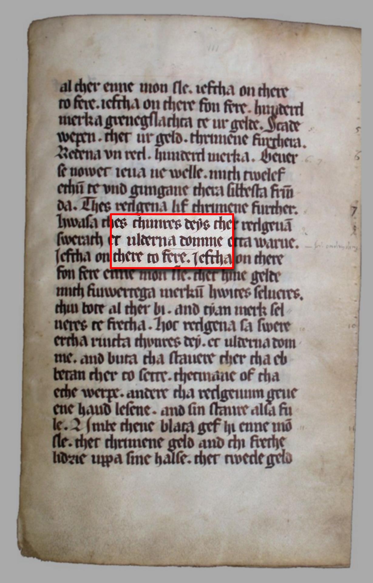 Uldernadomme in codex anno 1252