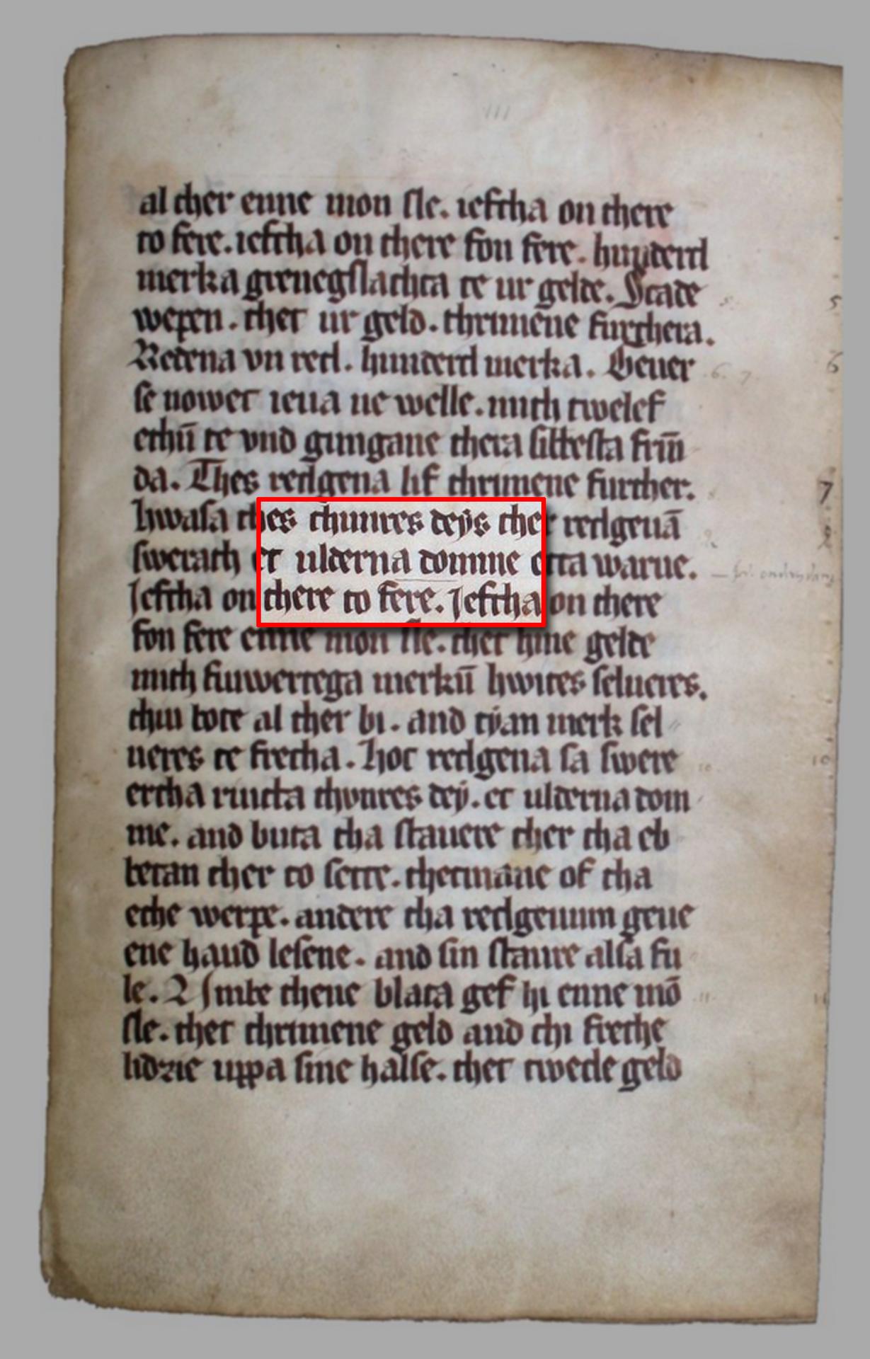 Uldernadomme in codex anno 1252